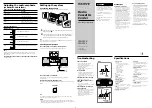 Sony CFS-515L Operating Instructions preview