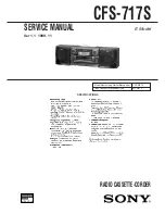 Sony CFS-717S Service Manual preview