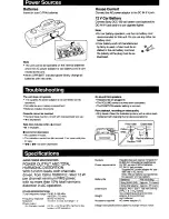 Preview for 3 page of Sony CFS-902 Operating Instructions