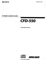 Preview for 1 page of Sony CFS-D550 - Mega Bass Cassette-corder User Manual