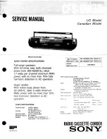 Sony CFS-DW30 Service Manual preview