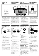 Preview for 3 page of Sony CFS-E14 Operating Instructions