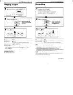 Preview for 3 page of Sony CFS-E2 Operating Instructions  (primary manual) Operating Instructions