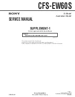 Preview for 20 page of Sony cfs-ew60l Service Manual