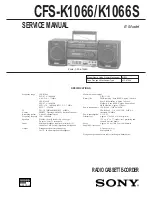 Sony CFS-K1066 Service Manual preview