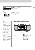 Preview for 11 page of Sony CFS-KW77S Operating Instructions Manual