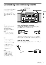 Preview for 17 page of Sony CFS-KW77S Operating Instructions Manual