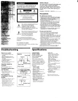 Sony CFS-W338 Operating Instructions preview