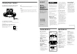 Sony CFS-W338L Operating Instructions preview