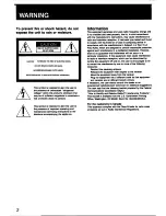 Preview for 2 page of Sony CFS-W505 Operating Instructions Manual