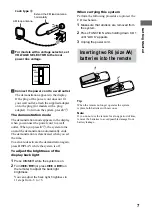 Preview for 7 page of Sony CHC-CL1 - Compact Hi Fi Component System Operating Instructions Manual