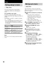 Предварительный просмотр 22 страницы Sony CHC-CL1 - Compact Hi Fi Component System Operating Instructions Manual