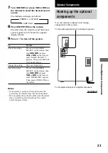 Предварительный просмотр 23 страницы Sony CHC-CL1 - Compact Hi Fi Component System Operating Instructions Manual