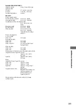 Preview for 31 page of Sony CHC-CL1 - Compact Hi Fi Component System Operating Instructions Manual