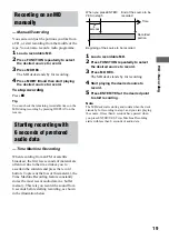 Preview for 19 page of Sony CHC-CL5MD Operating Instructions Manual