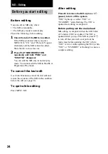 Preview for 24 page of Sony CHC-CL5MD Operating Instructions Manual