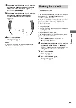 Preview for 31 page of Sony CHC-CL5MD Operating Instructions Manual