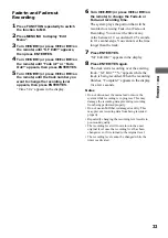 Preview for 33 page of Sony CHC-CL5MD Operating Instructions Manual