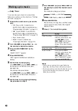 Preview for 42 page of Sony CHC-CL5MD Operating Instructions Manual