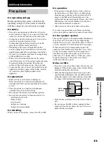 Preview for 45 page of Sony CHC-CL5MD Operating Instructions Manual