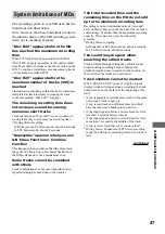 Preview for 47 page of Sony CHC-CL5MD Operating Instructions Manual