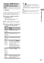 Preview for 13 page of Sony CHC-CV40 Operating Instructions Manual