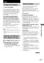 Предварительный просмотр 31 страницы Sony CHC-CV40 Operating Instructions Manual