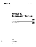 Preview for 1 page of Sony CHC-P33D Operating Instructions Manual