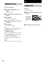 Preview for 8 page of Sony CHC-TB10 Operating Instructions Manual
