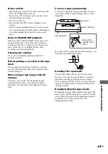 Preview for 29 page of Sony CHC-TB10 Operating Instructions Manual