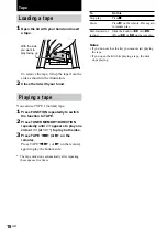 Preview for 18 page of Sony CHC-TB20 Operating Instructions Manual