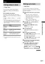 Preview for 23 page of Sony CHC-TB20 Operating Instructions Manual