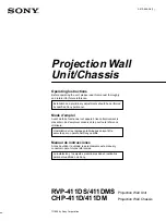 Предварительный просмотр 1 страницы Sony CHP-411D Operating Instructions Manual