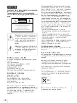 Preview for 2 page of Sony Cineza VPL-HS2 Operating Instructions Manual