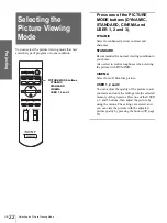 Preview for 22 page of Sony Cineza VPL-HS2 Operating Instructions Manual