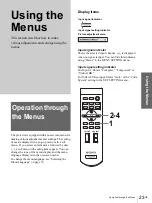 Preview for 23 page of Sony Cineza VPL-HS2 Operating Instructions Manual