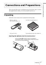 Предварительный просмотр 7 страницы Sony Cineza VPL-HS60 Operating Instructions Manual