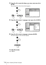 Предварительный просмотр 22 страницы Sony Cineza VPL-HS60 Operating Instructions Manual