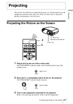 Предварительный просмотр 23 страницы Sony Cineza VPL-HS60 Operating Instructions Manual