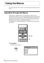 Предварительный просмотр 34 страницы Sony Cineza VPL-HS60 Operating Instructions Manual