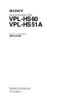 Preview for 1 page of Sony Cineza VPL-HS60 Service Manual