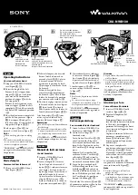 Preview for 1 page of Sony CKA-NWB130 Operating Instructions