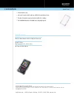 Preview for 1 page of Sony CKH-NWZE430 Marketing Specifications