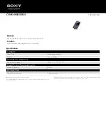 Preview for 1 page of Sony CKM-NWS630BLK Specifications