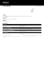 Preview for 1 page of Sony CKM-NWZE440US Specifications