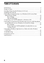 Предварительный просмотр 6 страницы Sony Clie Gear PEGA-WL100 Operating Instructions Manual