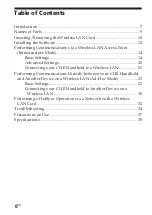 Предварительный просмотр 6 страницы Sony Clie Gear PEGA-WL110 Operating Instructions Manual