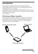 Preview for 7 page of Sony Clie Gear PEGA-WL110 Operating Instructions Manual