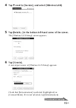 Preview for 15 page of Sony Clie Gear PEGA-WL110 Operating Instructions Manual