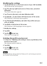 Preview for 19 page of Sony Clie Gear PEGA-WL110 Operating Instructions Manual